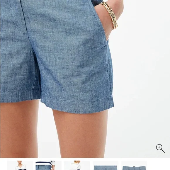 J. Crew Light Blue Women's Shorts - Picture 2 of 5
